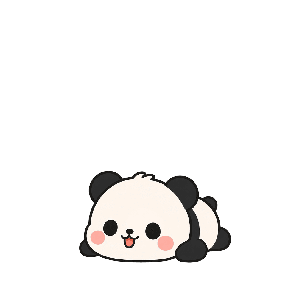 A Mewvori panda companion resting